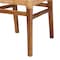 Baxton Studio Lesia Modern Bohemian Natural Brown Rattan and Walnut Brown Mahogany Wood 2Piece Dining Chair Set, PR 211-2PC-12763-ZORO - alternate 3